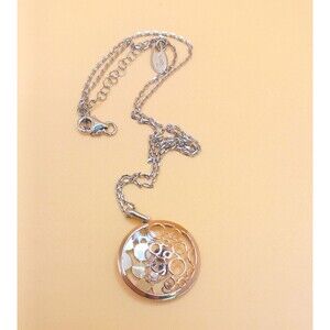 Frederic Jean Duclos French Designer Tiny Bubbles 925 / Rose Gold Plate Necklace